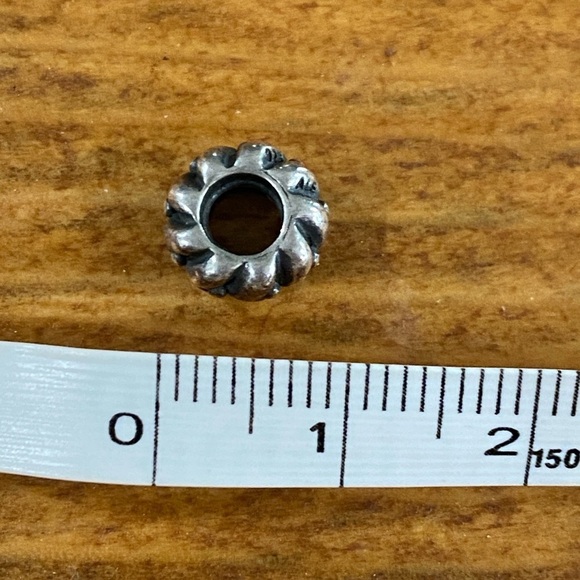 Pandora hearts & dots spacer bead charm 925 ALE gift silver bracelet add on - Picture 3 of 5